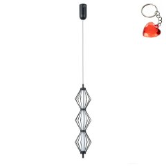Lampa wisząca LED 15W SEVIL PND-34403-3V-BK Italux