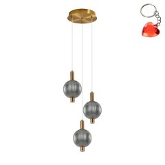 Lampa wisząca LED 18W LENTI PND-83631-3-BRO-SG Italux