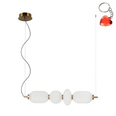 Lampa wisząca LED 18W NICO PND-8545-4H-AB-WH Italux