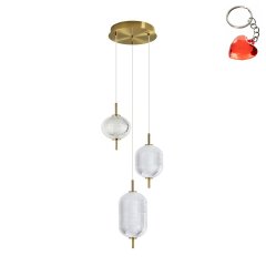 Lampa wisząca LED 23W CORADO PND-81438-3-GD Italux