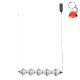 Lampa wisząca LED 25W FUENTE PND-34395-5-BK Italux