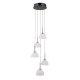 Lampa wisząca LED 25W MONTIELA PND-34374-5-BK Italux