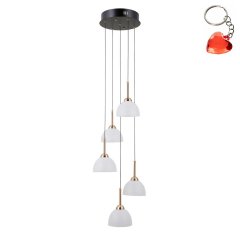 Lampa wisząca LED 25W MONTIELA PND-34374-5-BK Italux