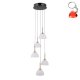 Lampa wisząca LED 25W MONTIELA PND-34374-5-BK Italux