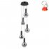 Lampa wisząca LED 25W STRELA PND-34378-5S-BK Italux