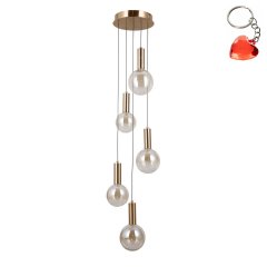 Lampa wisząca LED 25W STRELA PND-34378-5S-HBR Italux