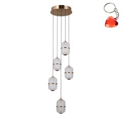 Lampa wisząca LED 28W ALANI PND-34375-5-HBR Italux