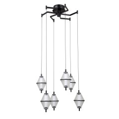 Lampa wisząca LED 30W FUENTE PND-34395-6-BK Italux