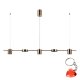 Lampa wisząca LED 30W REMDAL PND-16374-5-COP-GD-4K Italux