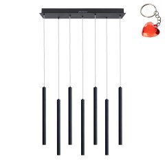 Lampa wisząca LED 35W VALDES PND-22302-7-BK Italux