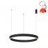 Lampa wisząca LED 40W BRASCO DOWN PND-56215-060RPP-BK-3KS4K-TRDIMM Italux