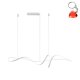 Lampa wisząca LED 40W MILA PND-23523-WH Italux