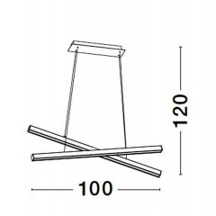 Lampa wisząca LED 40W PUEBLA LE42800 Luces Exclusivas