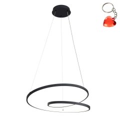 Lampa wisząca LED 40W REINA PND-21692-M-BK Italux