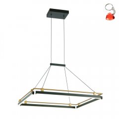 Lampa wisząca LED 44W MERLOT PND-54638S-44W-3K-BK-GD Italux