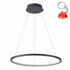 Lampa wisząca LED 58W VINOLA PND-56135B-100RPC-BK-3KS4K-TRDIMM Italux