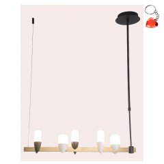 Lampa wisząca LED 5x27W SAKAI 5 50233078 Ledea