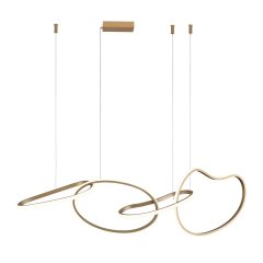 Lampa wisząca LED 60W FONTE PND-22412-S4-GD Italux