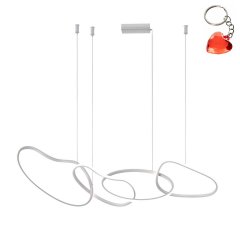 Lampa wisząca LED 60W FONTE PND-22412-S4-WH Italux