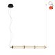 Lampa wisząca LED 9W SANPO PND-26384-3-GD-CL Italux