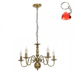 Lampa wisząca Marion 6594-5P-AB Italux