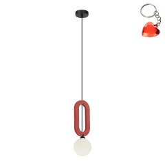 Lampa wisząca MASSO PND-59839-1-RED Italux