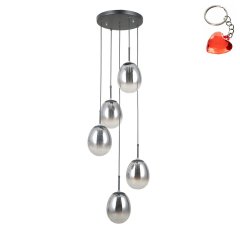 Lampa wisząca MEOLO PND-40825-5-BK Italux