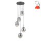 Lampa wisząca MEOLO PND-40825-5-BK Italux