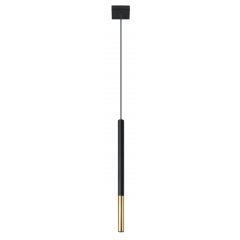 Lampa wisząca MOZAICA 1 czarny / złoto SL.0891 Sollux