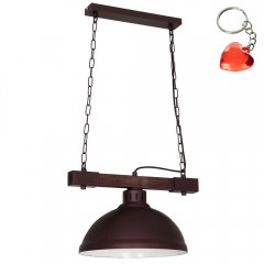 Lampa wisząca na drewnianej belce HAKON 9038 Luminex