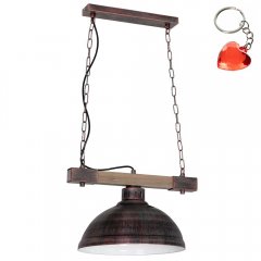 Lampa wisząca na drewnianej belce HAKON 9039 Luminex