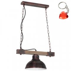 Lampa wisząca na drewnianej belce HAKON 9056 Luminex