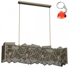 Lampa wisząca nad stół z siatki metalowej CAMO 555 Luminex