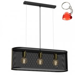 Lampa wisząca nad stół z siatki metalowej KAGA 4151 Luminex