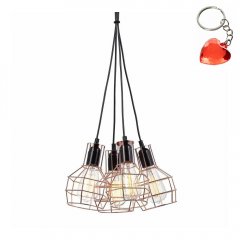 Lampa wisząca Perifo MDM-2272 / 4 BK + COP Italux