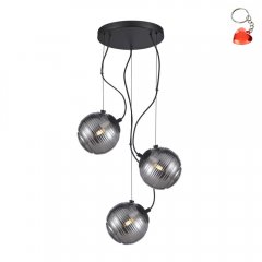 Lampa wisząca PERONA PND-92389-3A-BK Italux
