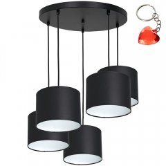 Lampa wisząca pięciopłomienna na okręgu ARDEN 3476 Luminex