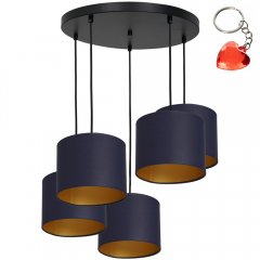 Lampa wisząca pięciopłomienna na okręgu ARDEN 3571 Luminex