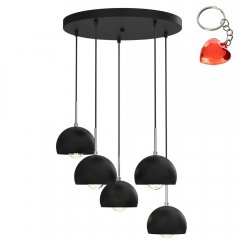 Lampa wisząca pięciopłomienna na okręgu COOL 3743 Luminex