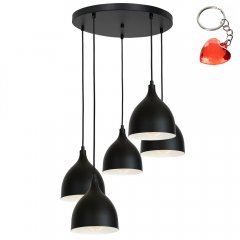 Lampa wisząca pięciopłomienna na okręgu NOAK CLASSIC 1881 Luminex