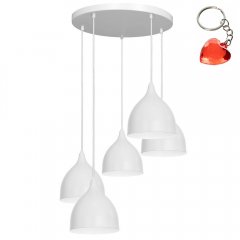 Lampa wisząca pięciopłomienna na okręgu NOAK CLASSIC 3715 Luminex