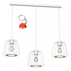 Lampa wisząca potrójna na listwie druciak TRAD 9719 Luminex