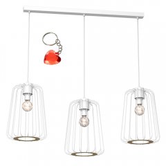 Lampa wisząca potrójna na listwie druciak TRAD 9721 Luminex