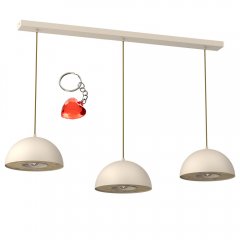 Lampa wisząca potrójna na listwie ELGUND 4538 Luminex