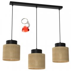 Lampa wisząca potrójna na listwie JUTE 5214 Luminex