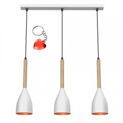 Lampa wisząca potrójna na listwie MUZA 9108 Luminex