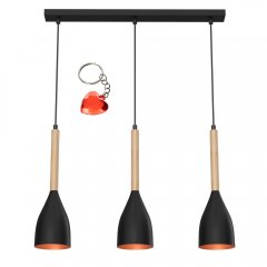 Lampa wisząca potrójna na listwie MUZA 9114 Luminex