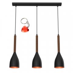 Lampa wisząca potrójna na listwie MUZA 9161 Luminex