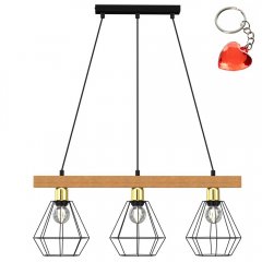 Lampa wisząca potrójna na listwie VASTRA 4106 Luminex