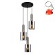 Lampa wisząca Sardo PND-5581-3A-SC+SG Italux